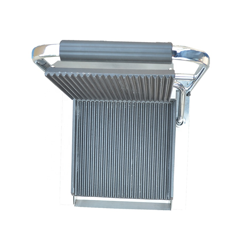 Professional Electric Griller Commercial Griddle Machine Single Full Flat Plate Panini Contact Grill for Sale