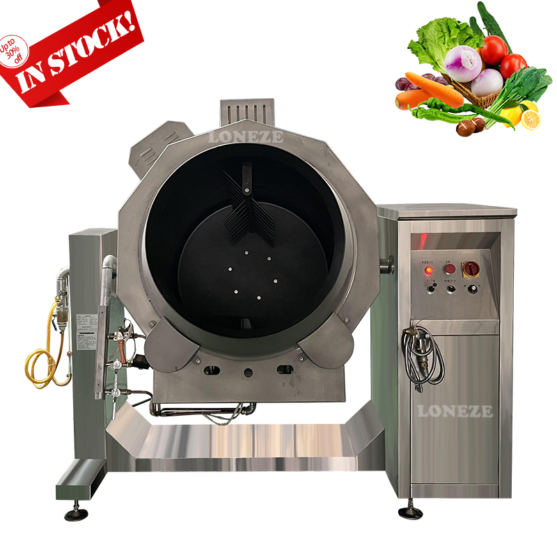 Gas Heating Cooking Machine Robot Automatic Hotel Cooking Pot with Mixer