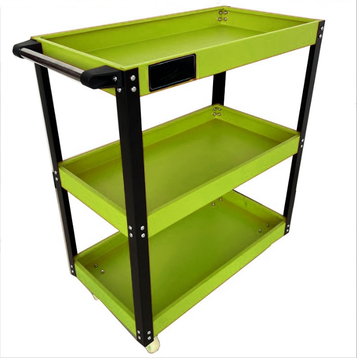 Mobile Cabinet Auto Repair Shop Turnover Handling Mobile Trolley Multi-Functional Storage Rack Three Layer Hardware Tool Cabinet