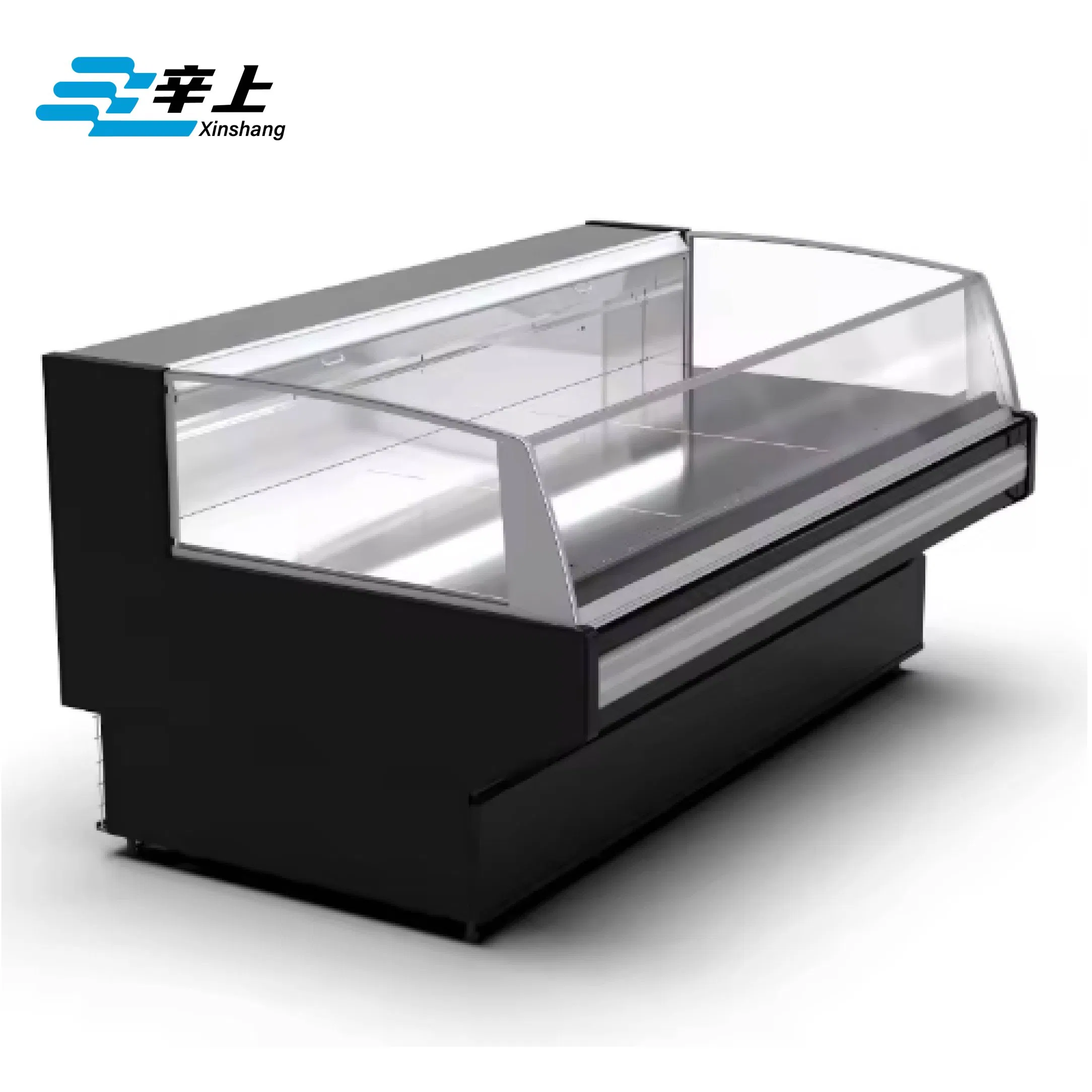 Supermarket Fresh Meat Refrigerator, Meat Display Chiller, Counter Top Commercial Freezer