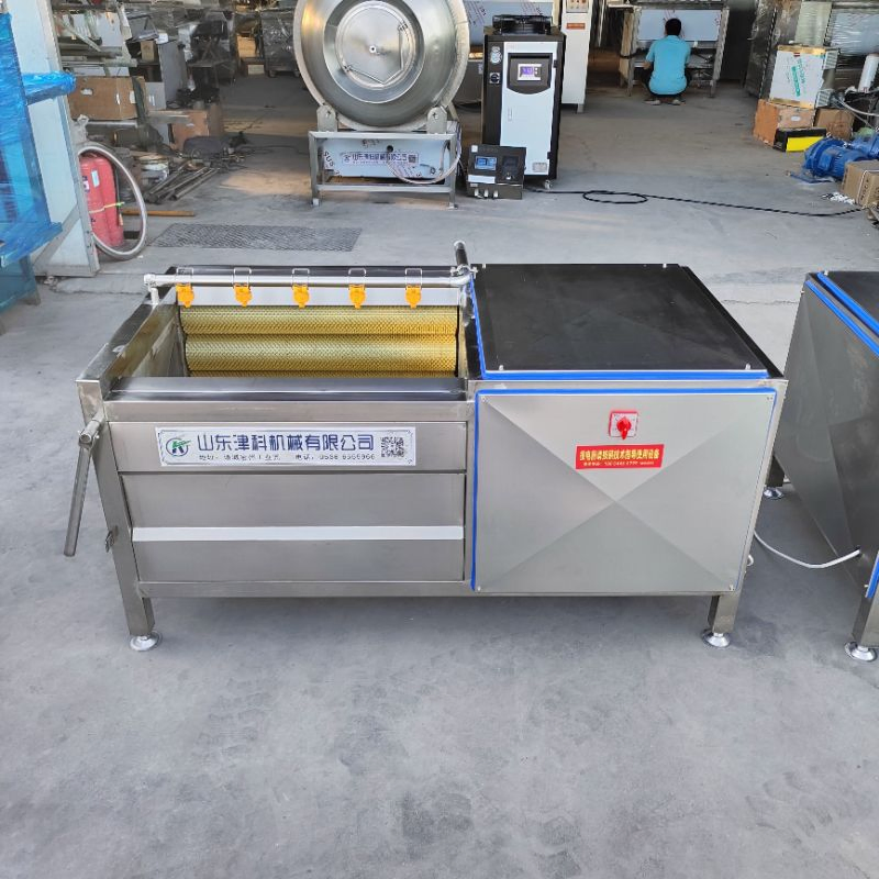 Heavy-Duty Stainless Steel Washer for Seafood Cleaning and Preparation Vegetable Washing Machine Cassava Cleaning Machine Tapioca Peeling Machine