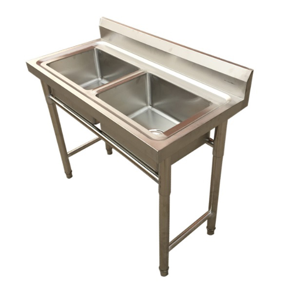 Commercial Wholesale Outdoor 3 Compartment Stainless Steel Kitchen Sink with Under Shelf