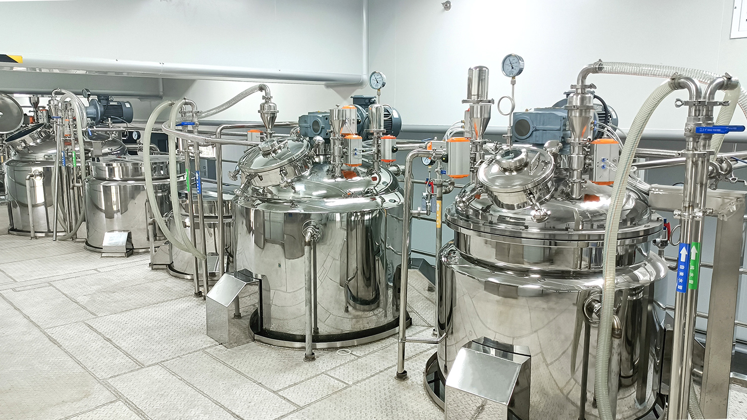 Food Beverage Mixing Tank Emulsifying Mixer High Speed Dispersing Machine Making Machine Detergent Shampoo Stirring Mixer