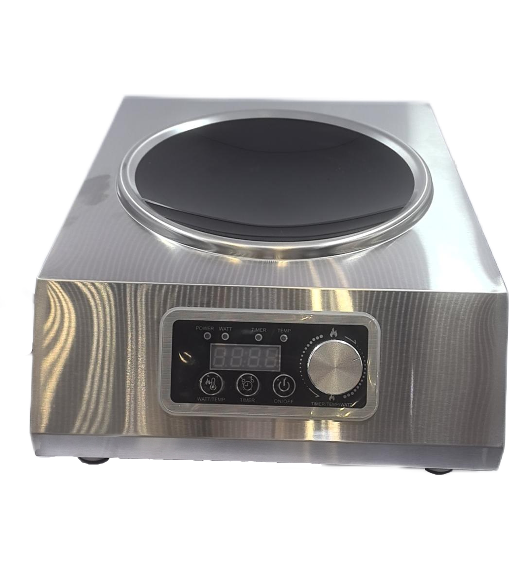 Commercial 5000W Electric Induction Cooker Concave Flat Cooktop High-Power Stainless Steel Stove Hob Hotplate Restaurant Hotel
