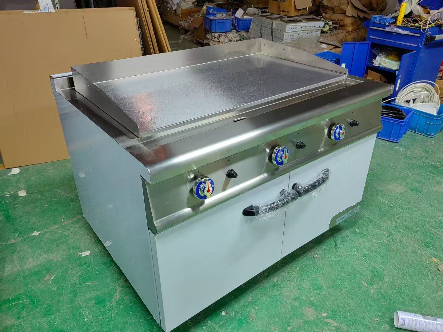 Commercial Hotel Restaurant Kitchen Free Standing 1200mm Length Stainless Steel 3/4 Burner Electric &amp; Gas Hot Plate Griddle