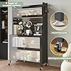 5 Tier Home Storage Cabinet Hangable with Dustproof Glass Door