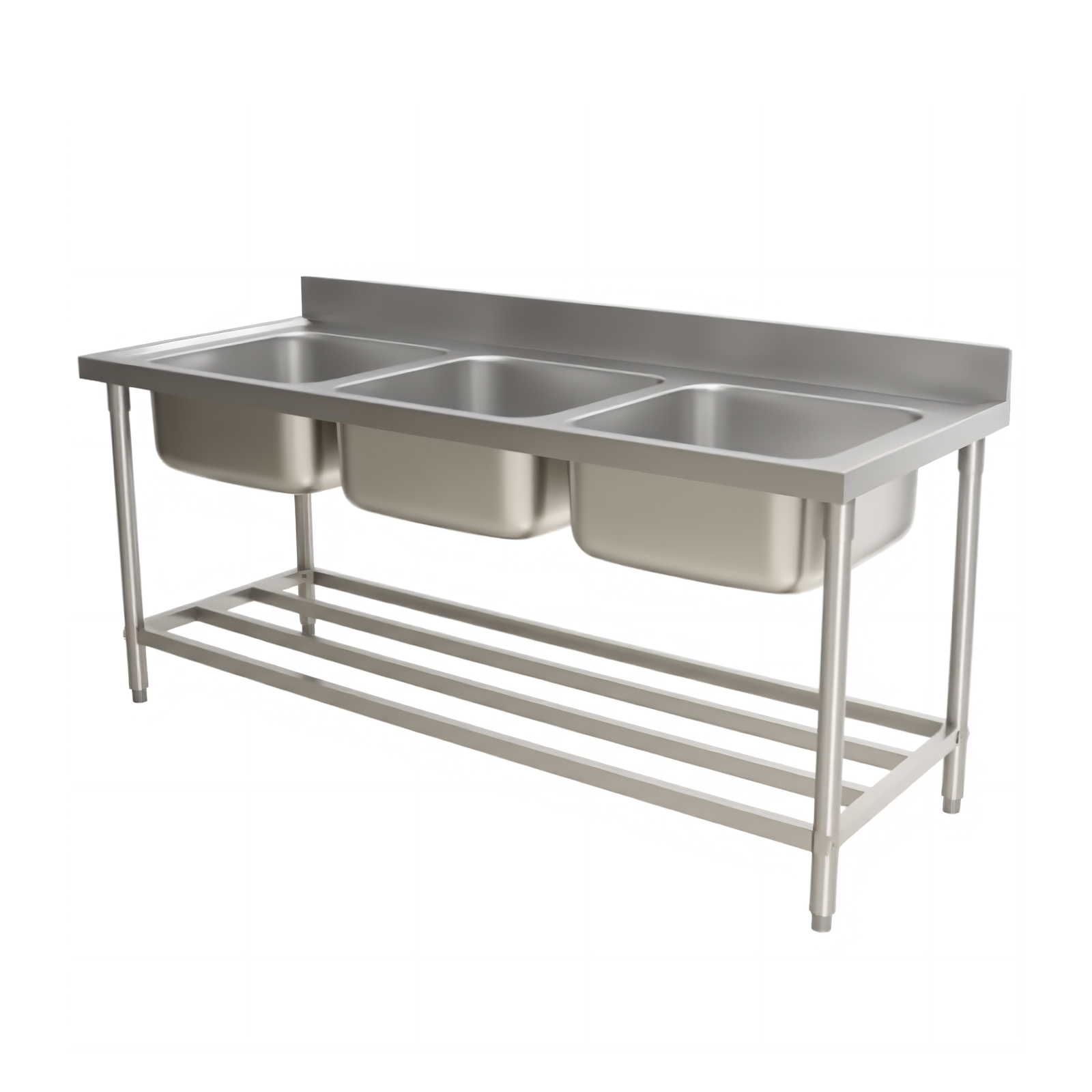 Stainless Steel Triple Bowl Sink Details 1