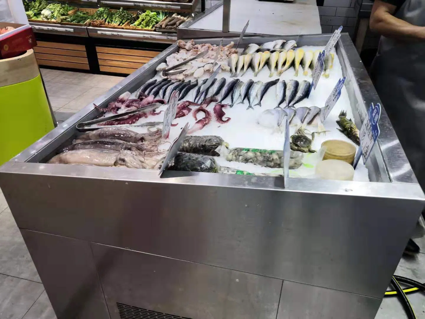 Good Quality Ice Freezer Table for Fish Seafood Butchery Display Chillers Counter