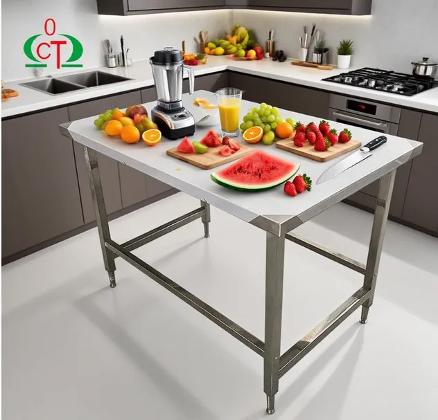 Stainless Steel Prep Table Worktable Details 3