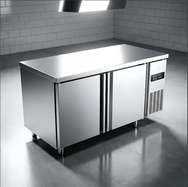Commercial Refrigerated Worktable Stainless Steel for Prep Area