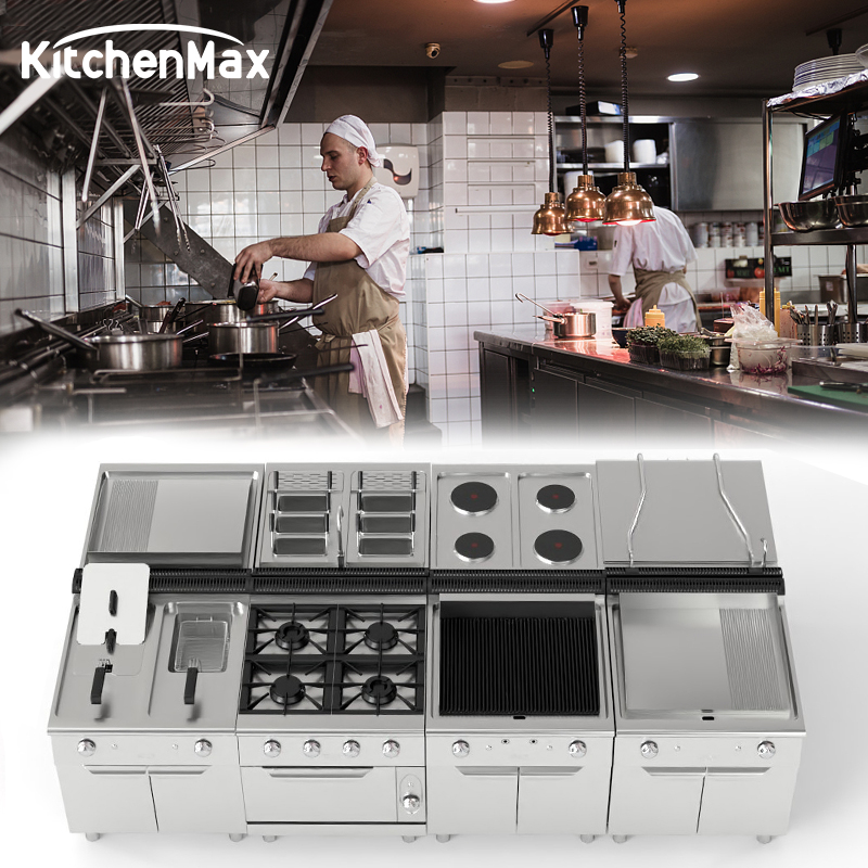 KitchenMax Stainless Steel Commercial Restaurant Kitchen Equipment Set Ideal for Fast Food Kitchen and Industrial Kitchen