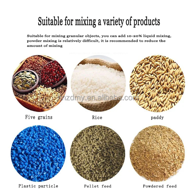 Most Popular 50kg-500kg/h Grain Seed Mixer Animal Poultry Feed Mixing Machine Food Coffee Powder Mixer