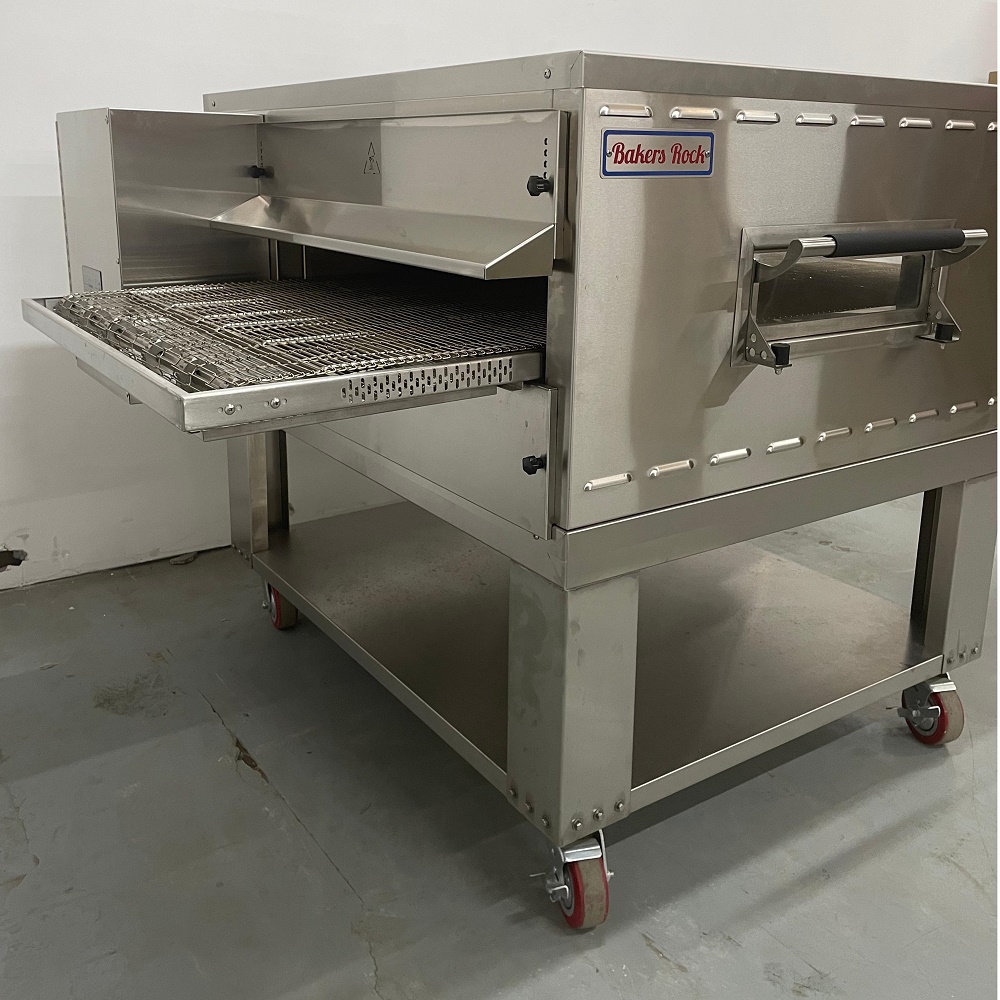 20 32 Inch Pizza Conveyor Oven Electric Gas Heating Big Pizza Cake Commercial Kitchen Equipment Bread Bakery Baking Oven