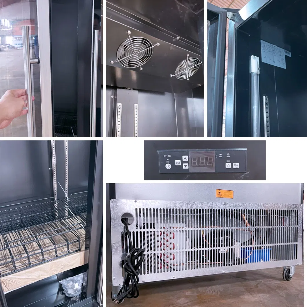Professional Commercial Countertop Freezer Display Vertical Chiller Vertical Display Freezer