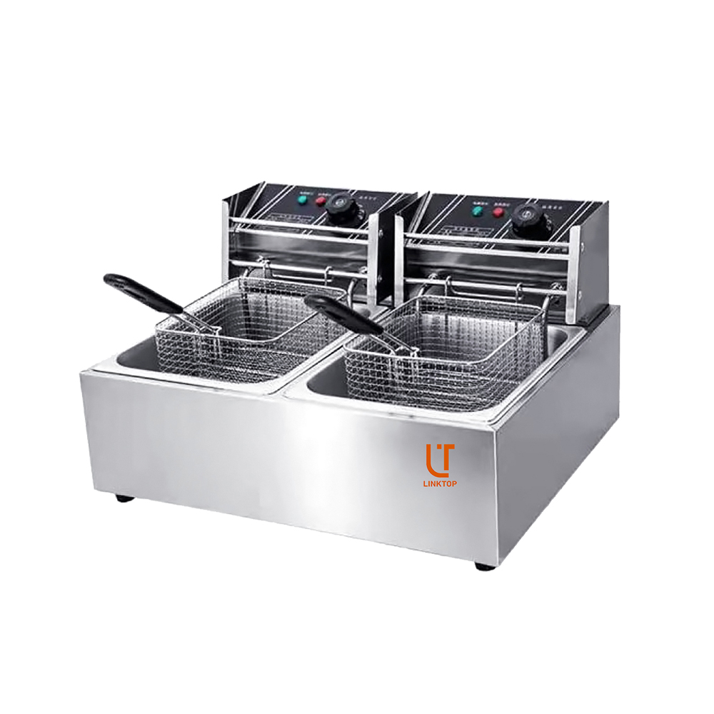 High Standard Hotel Use Double Electric Fryer Deep Fryer Electric Commercial Electric Fryer for Hotel Kitchen
