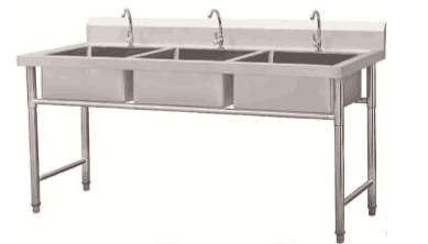 3 Compartment NSF Stainless Steel Commercial Bar Sink 3 Sink