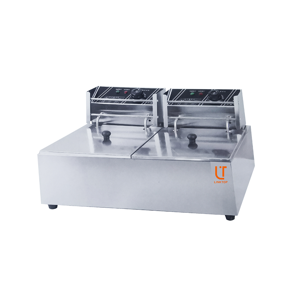 High Standard Hotel Use Double Electric Fryer Deep Fryer Electric Commercial Electric Fryer for Hotel Kitchen