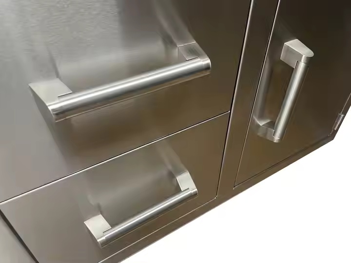 Reliable Quality 2 Module Drawer Commercial Grilled Stainless Steel Outdoor Kitchen Cabinet Drawer And Door