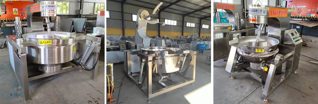 Commercial Jacketed Kettle Cooking Pot Boiling Pan Machine for Industrial Food Preparation