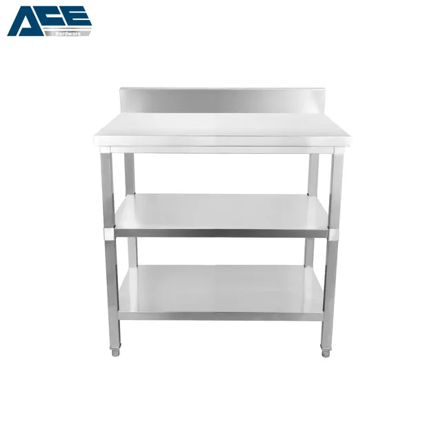 Commercial Kitchen Stainless Steel Work Table Multi-Models Food Prep Bench
