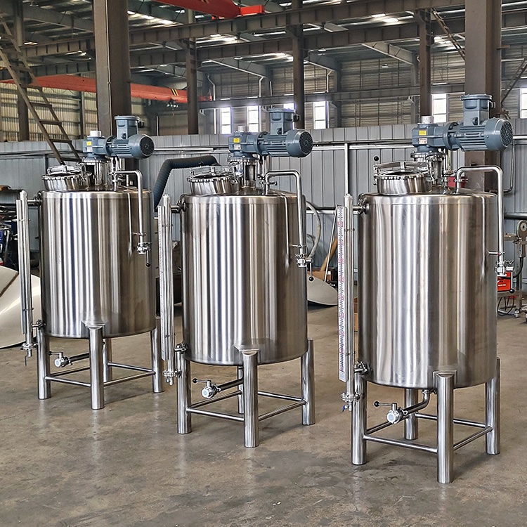 High Quality Heated Jacket Mixing Chemical Reactor Cream Homogenizer Food Blending Stirred Tank Mixing Equipment