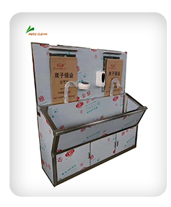 Stainless Steel Three Compartment Operating Theatre Sink in Modular Clean Room