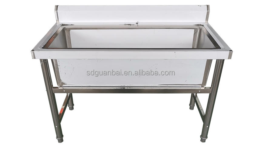 Customized Industrial Utility Commercial Kitchen Stainless Steel 3 Compartment Sink for Restaurant
