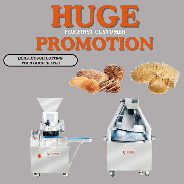 Automatic Hamburger Burger Buns Production Line Dough Divider Rounder Bread Complete Baking Machine Bakery Equipment