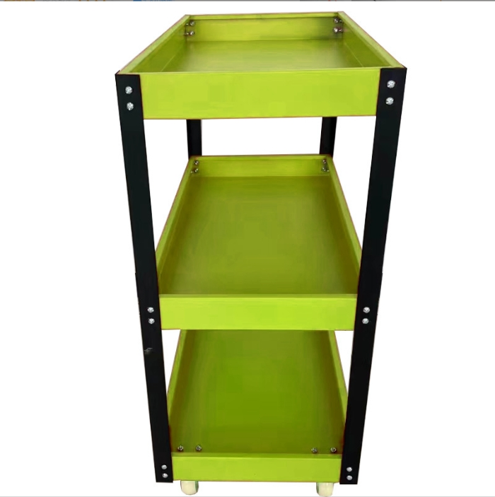 Mobile Cabinet Auto Repair Shop Turnover Handling Mobile Trolley Multi-Functional Storage Rack Three Layer Hardware Tool Cabinet