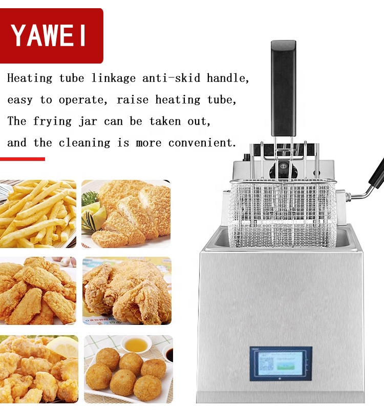 Yawei Y12d1c Fryer Commercial Automatic Lifting Fryer Electric Fryer