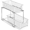 2-Tier Under Sink Cabinet Organizer with Sliding Storage Drawer