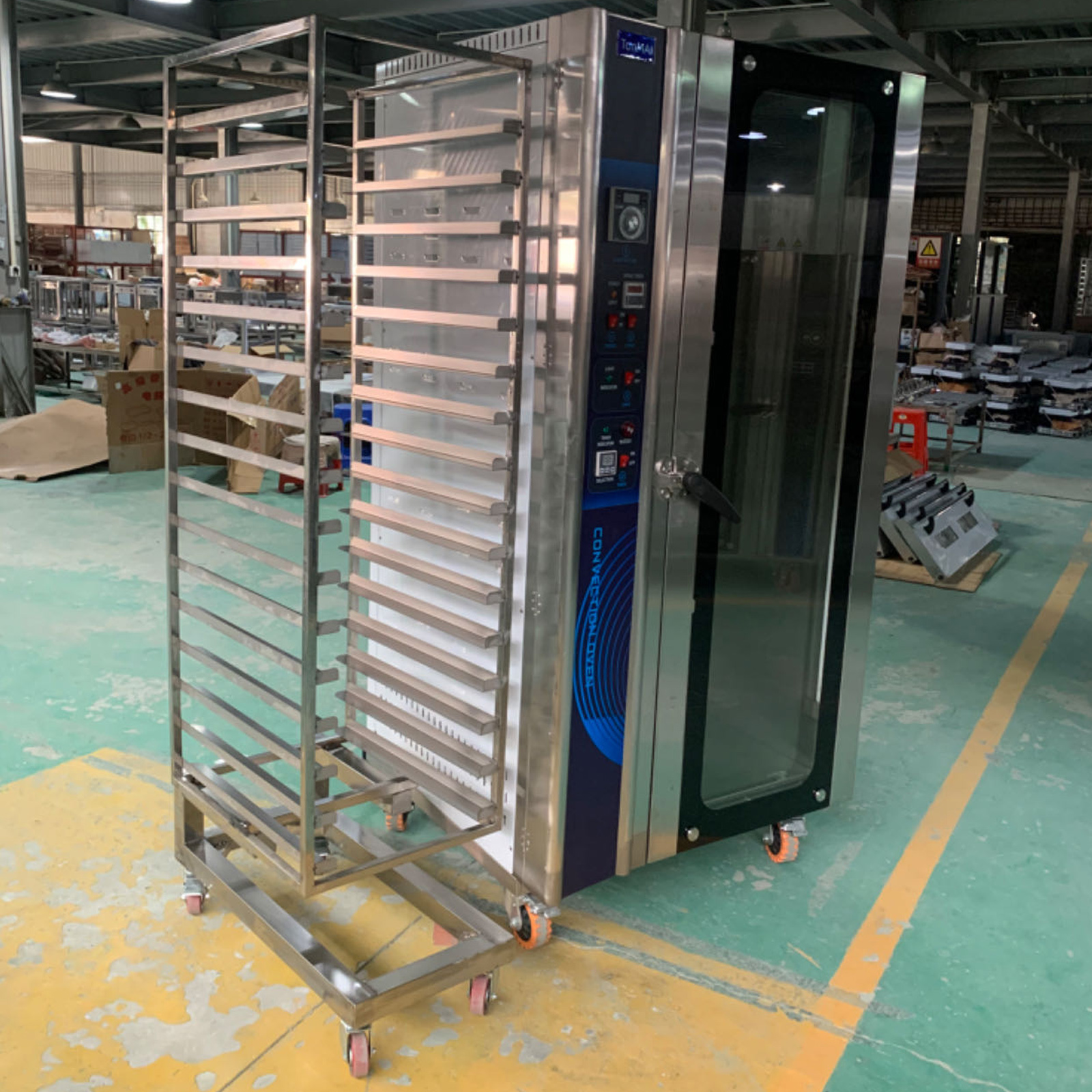 Combi Steam Oven Commercial Bakery Equipment Baking Industrial Gas Hot Air Cake Bread Pizza Convection Ovens