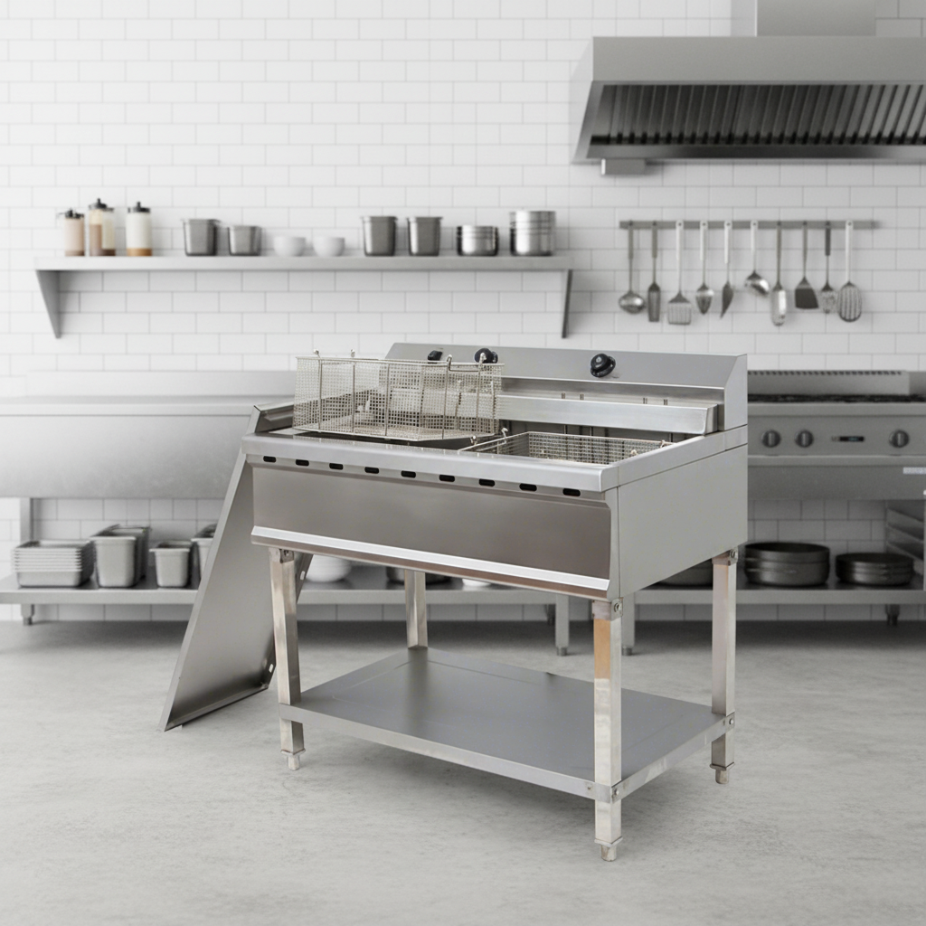 XY Double Crown Commercial Deep Fryer with Dual Baskets and Large Capacity Oil Tank for Busy Restaurants & Fast Food Outlets