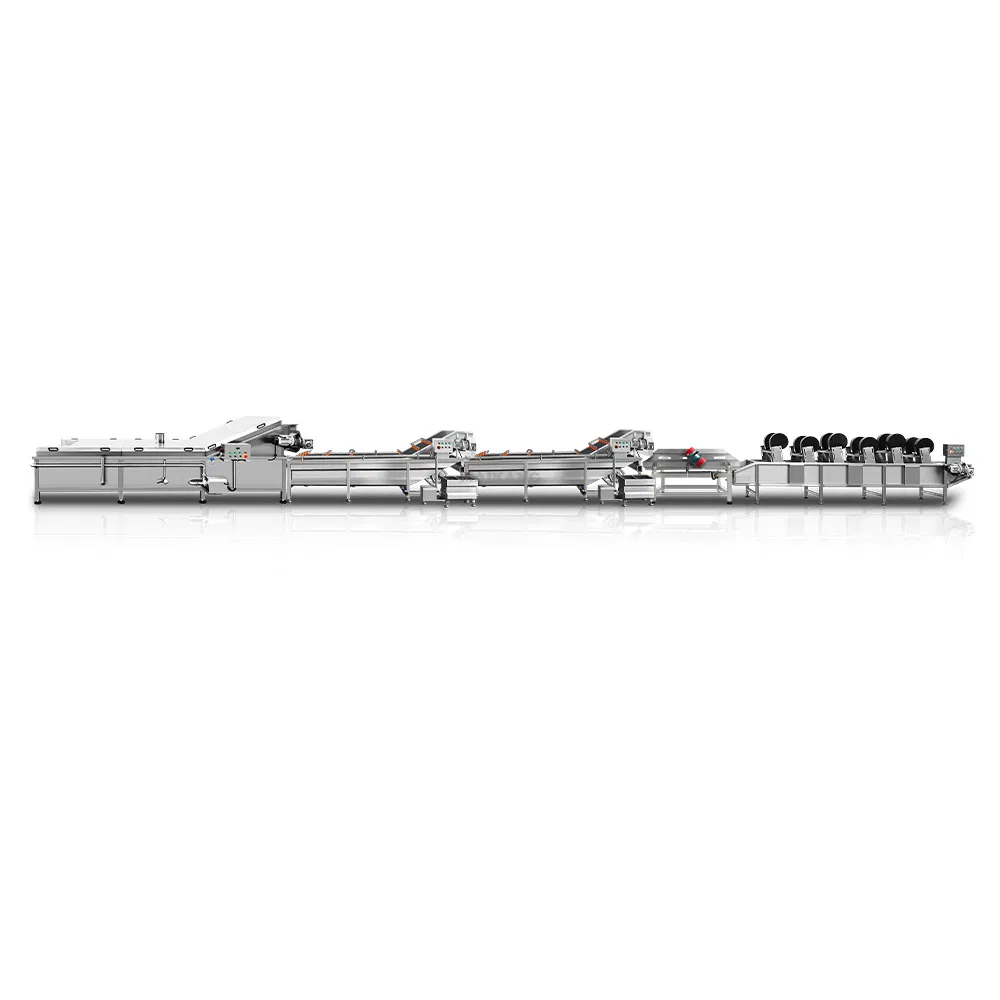 Heavy Duty Food Vegetable Cooking Steaming Line Thermal Blanching Boiler Steam Bleacher Machine for Onion Carrot Cucumber Processing Plant Factory Use