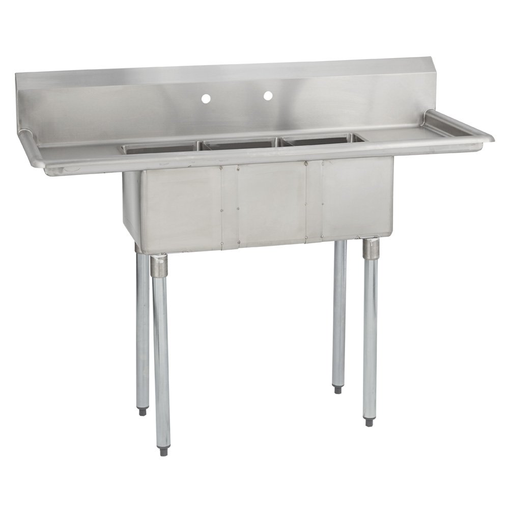 3 Compartment NSF Stainless Steel Commercial Bar Sink 3 Sink