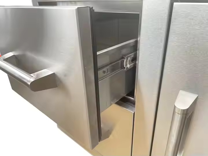 Reliable Quality 2 Module Drawer Commercial Grilled Stainless Steel Outdoor Kitchen Cabinet Drawer And Door