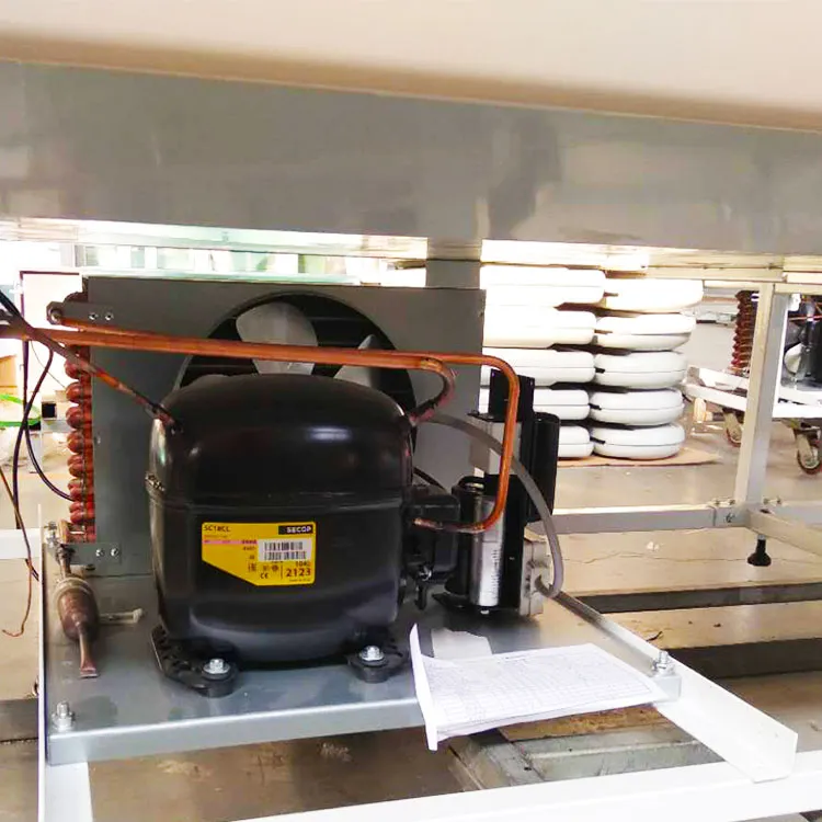 Small footprint commercial freezer