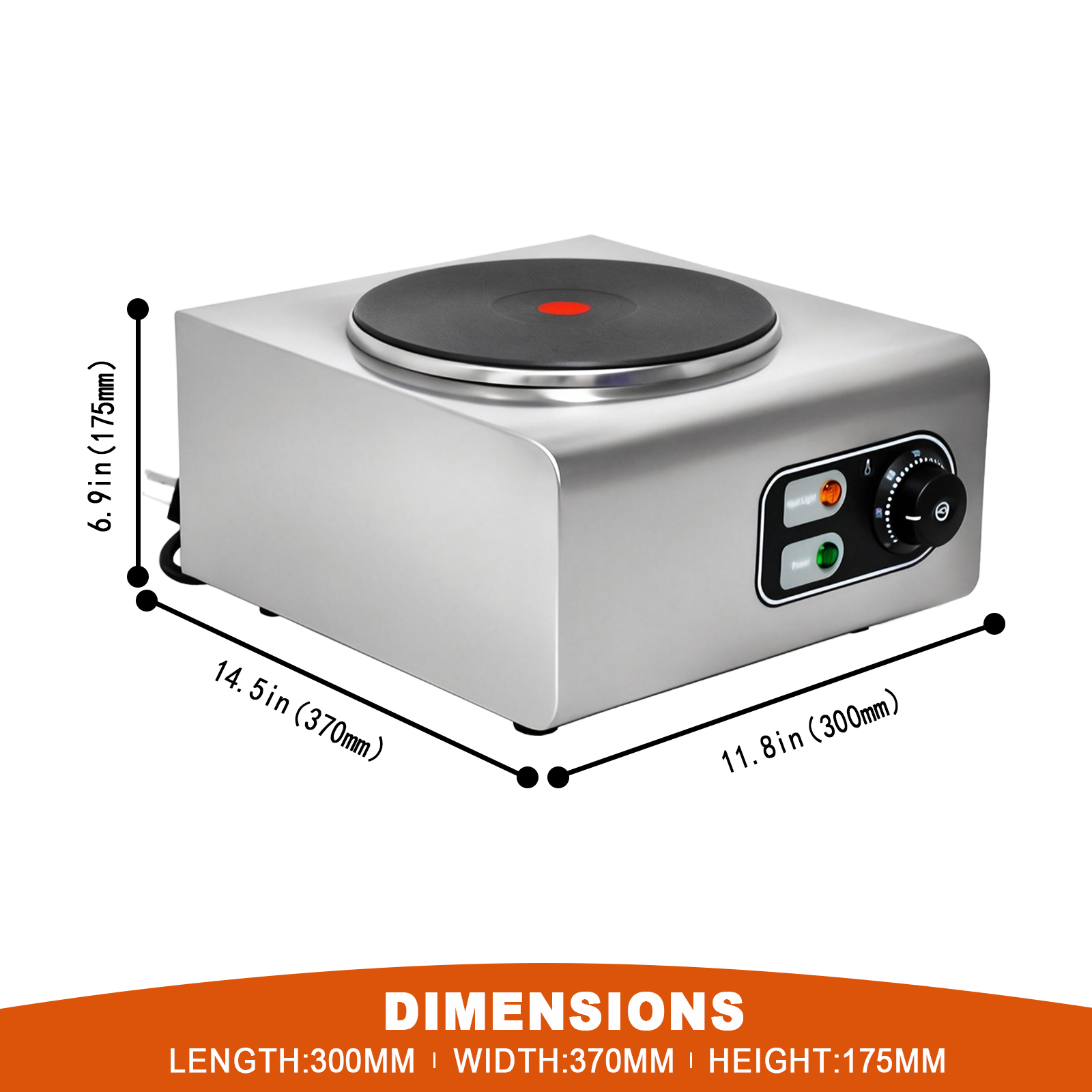 FY-239 Durable Single Induction Cooker Commercial Induction Cooktop Even Heating Simplifies Cleanup