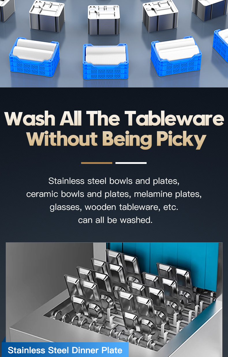 Highly Efficient Automatic Commercial Conveyor Kitchen Dishwasher Machine