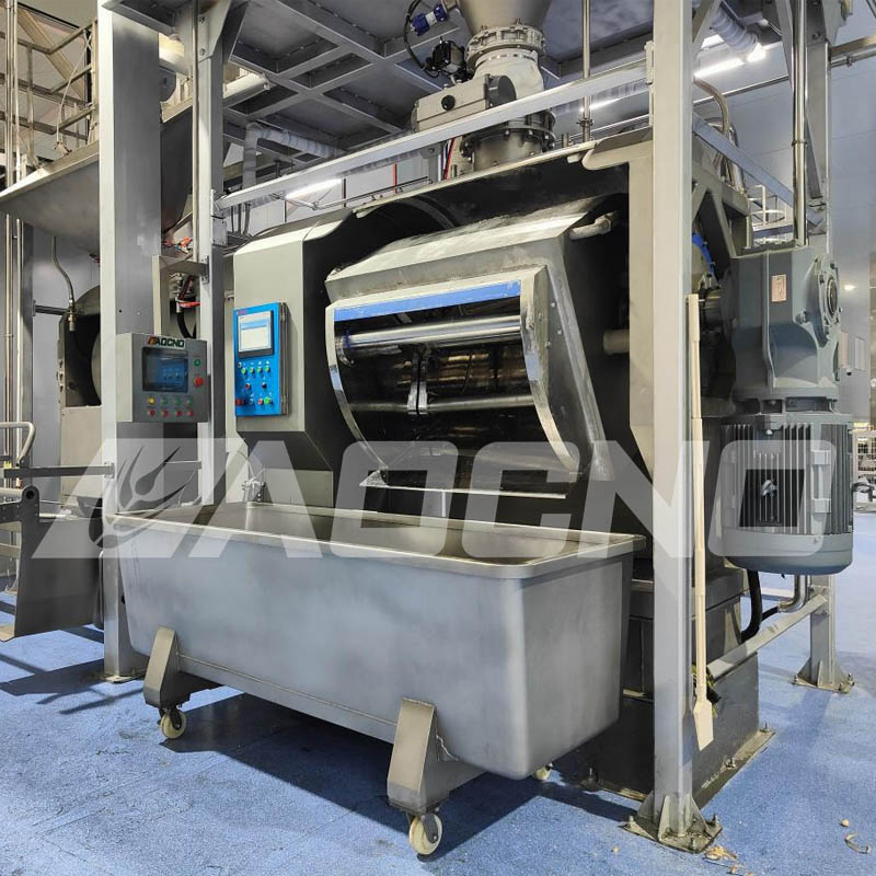 Industrial High Capacity 1000L Direct Drive Horizontal Dough Mixer Bakery Processing Prodcution Line Equipment