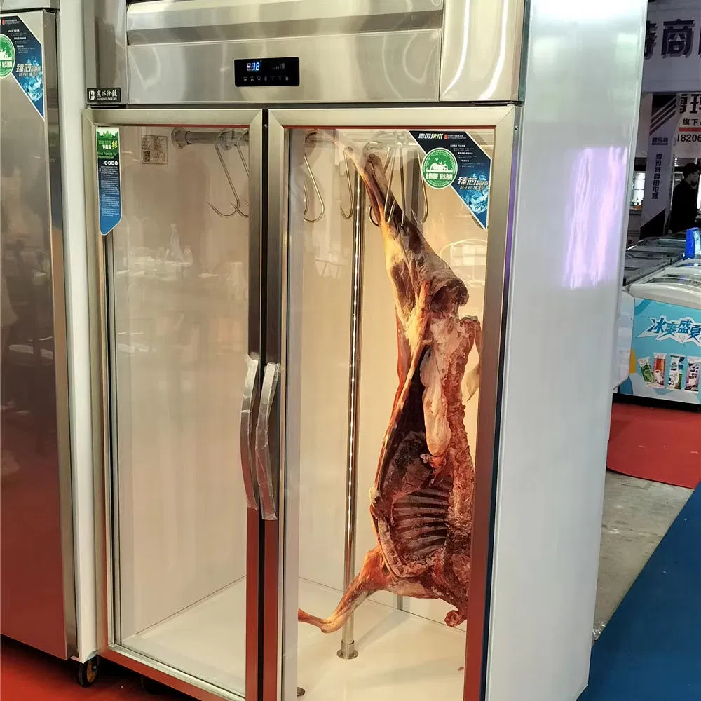 Hanging Fridge Fresh Meat Cabinet Meat Chiller Showcase Refrigerator Display Freezer Cases Shop Counter