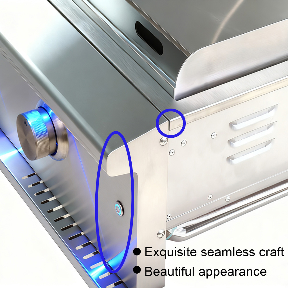 Heavy Duty Luxury Built-in Built In 304 Stainless Steel Outdoor Kitchen House Courtyard Garden Party Gas BBQ 5 Burners Grill