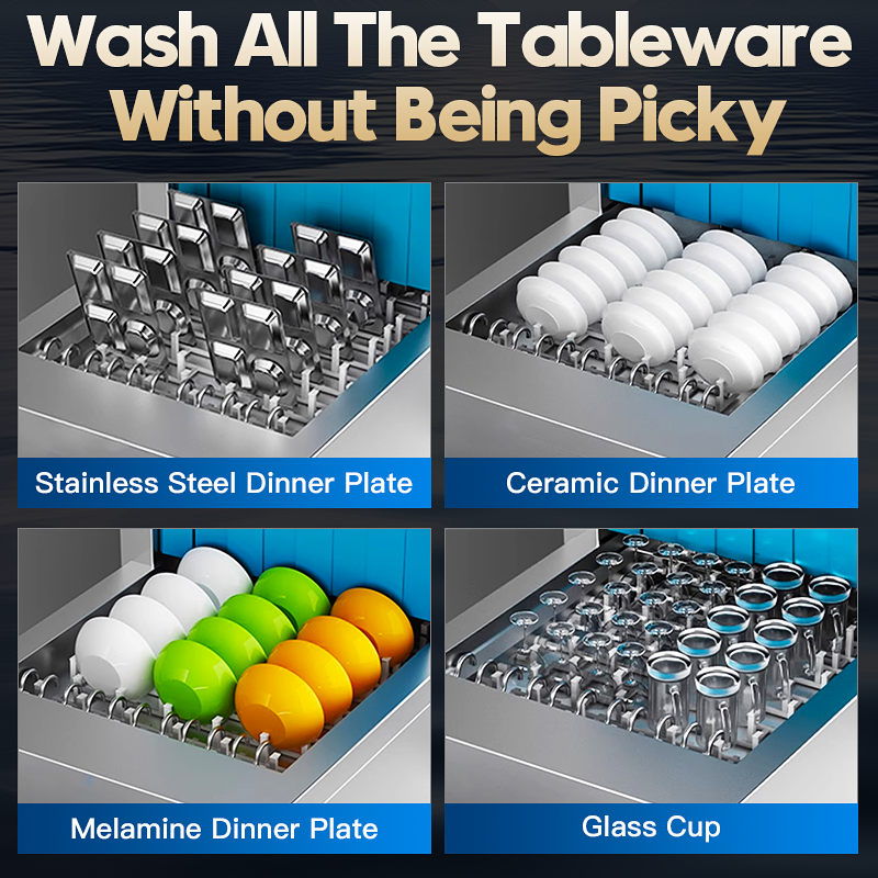 Highly Efficient Automatic Commercial Conveyor Kitchen Dishwasher Machine for Restaurant Hotel School Canteen