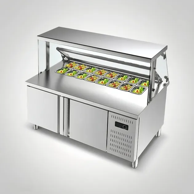 Salad Prep Table Refrigerated Worktable for Food Service