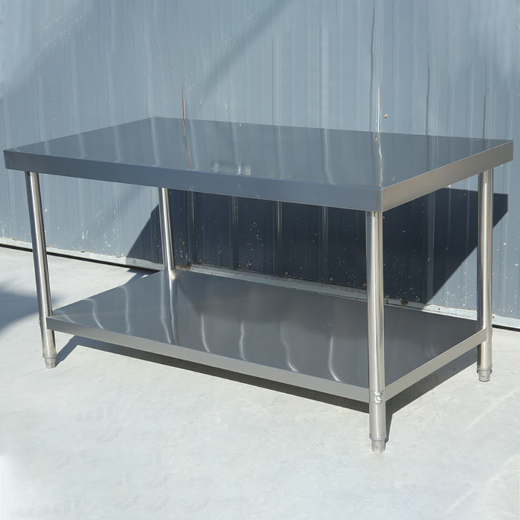 Commercial 201 Stainless Steel Work Table Working Table Restaurant Guangzhou Customized Kitchen Equipment