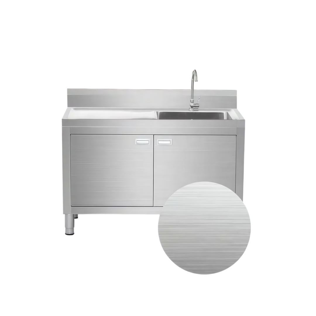Customizable Stainless Steel Commercial Extra-Large Three-Compartment Sink for Kitchens, Restaurants, and Public Spaces