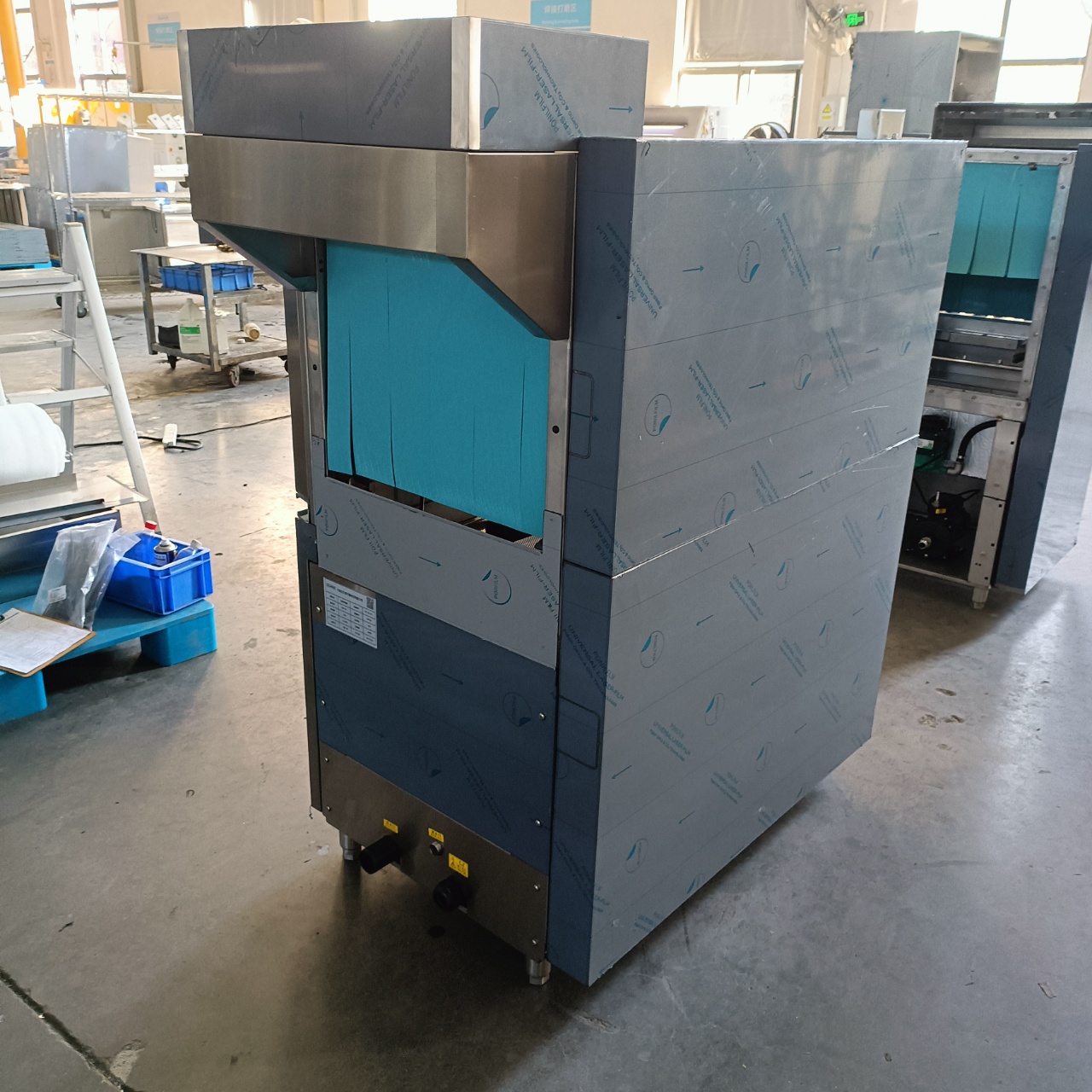Automatic Commercial Industrial Stainless Steel Electric Conveyor Dishwasher Machine Freestanding Hotel Household 200 Sets