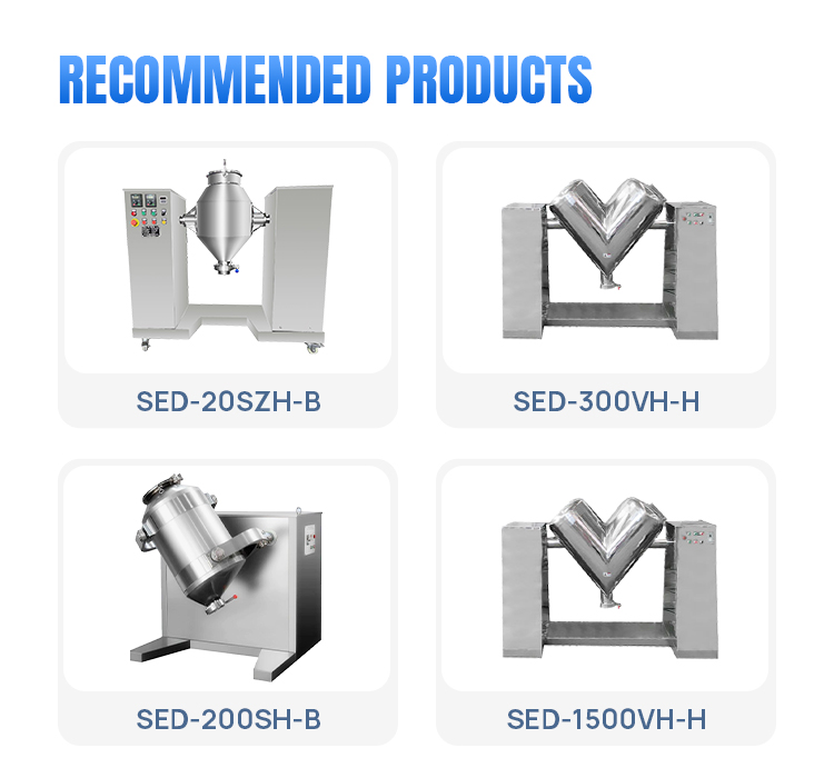 Automatic Industrial Multi Directional Motion Material Powder Mixer Mixing Machine