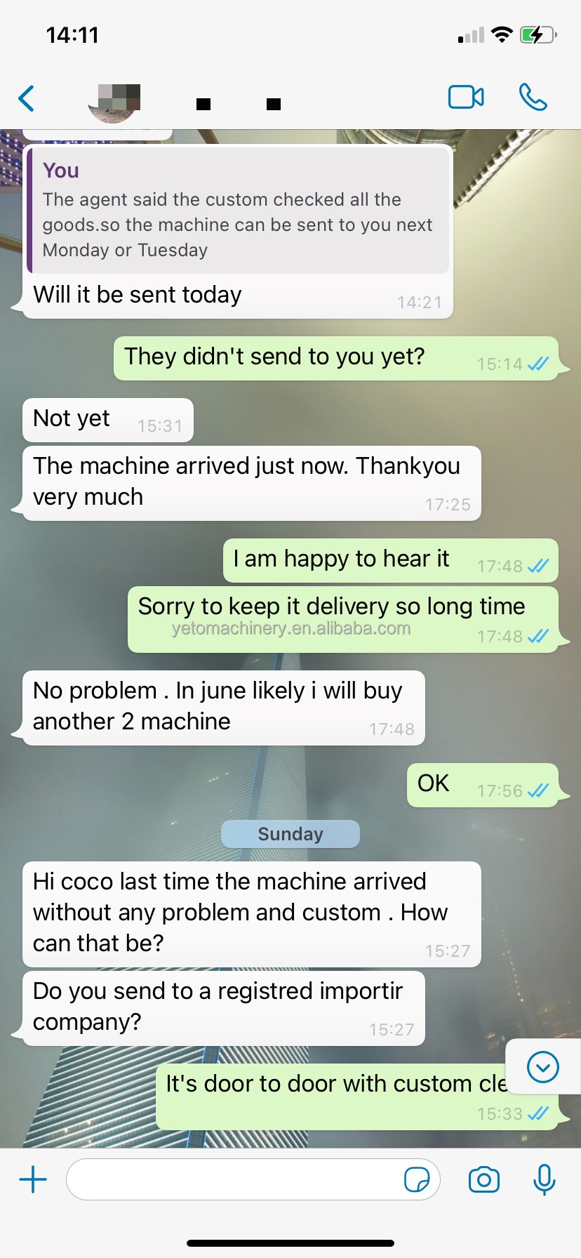 Client Feedback on Machinery Performance 3