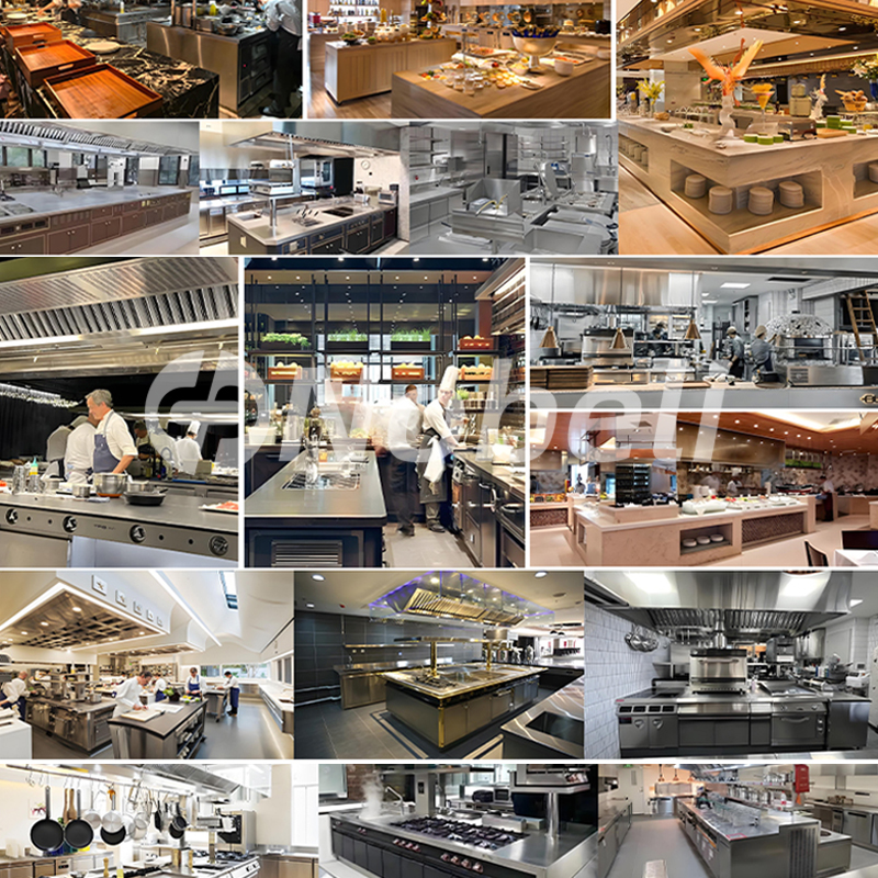 30-square-meter Commercial Kitchen Solution, Hotel Restaurant Kitchen Equipment, One-stop Solution for Catering Services